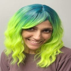 Ivy (Green with Streaks/Wavy/Long)