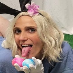 Pixie (Blonde with Streaks/Wavy/Short)